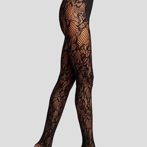 Wolford Morgan Floral Tights Nwt 